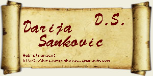Darija Sanković vizit kartica